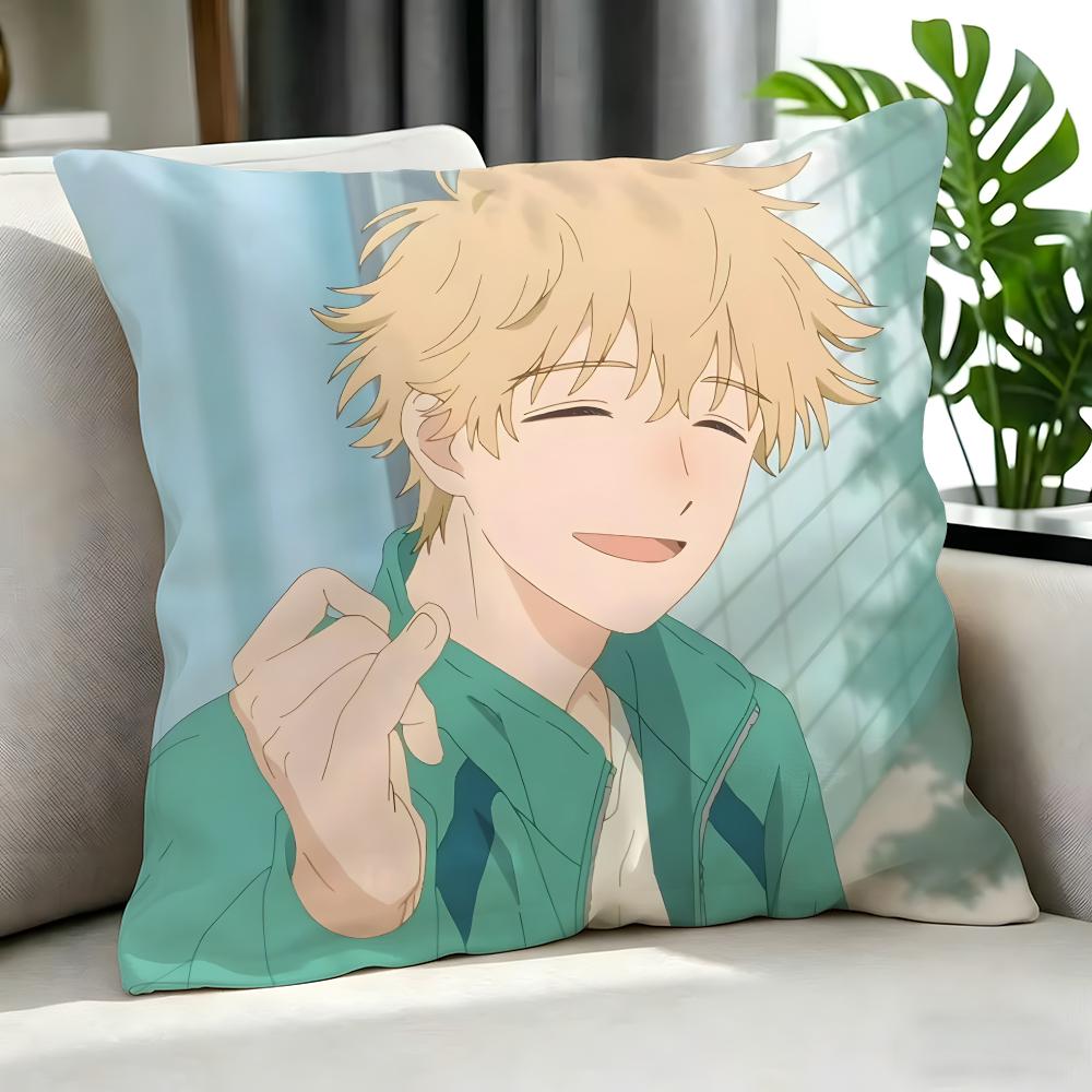 Anime Skip And Loafer Cushion Cover Cushion Cover Set 4Pcs 50X50 45X45 40X40 Pillowcase Decorative Sofa Home Decor