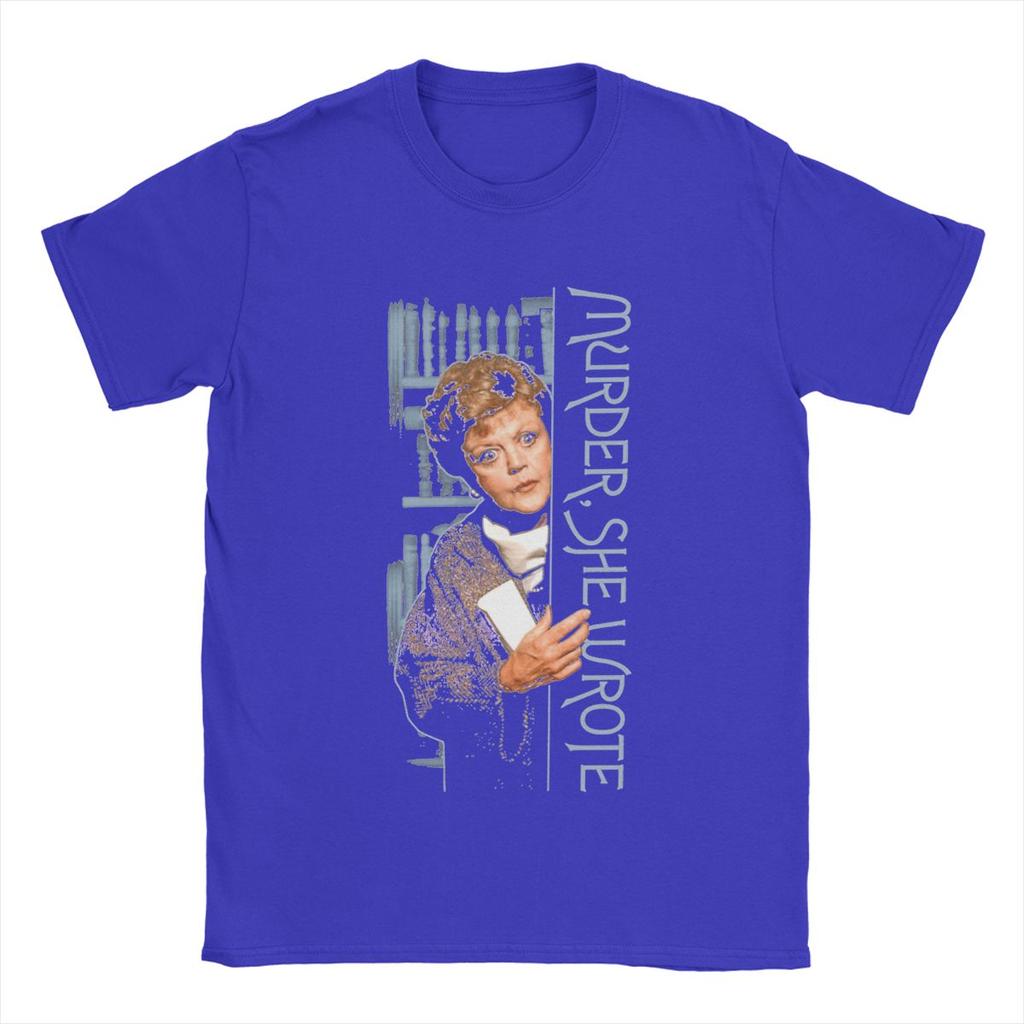 Murder She Wrote Men's T Shirts Awesome Tees Short Sleeve Crew Neck T-Shirts Pure Cotton Plus Size Clothes