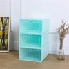 Thickened PP Plastic Transparent Flip Top Shoe Box Foldable Storage Container for Home Dustproof Wardrobe Organizer 31*20*13cm