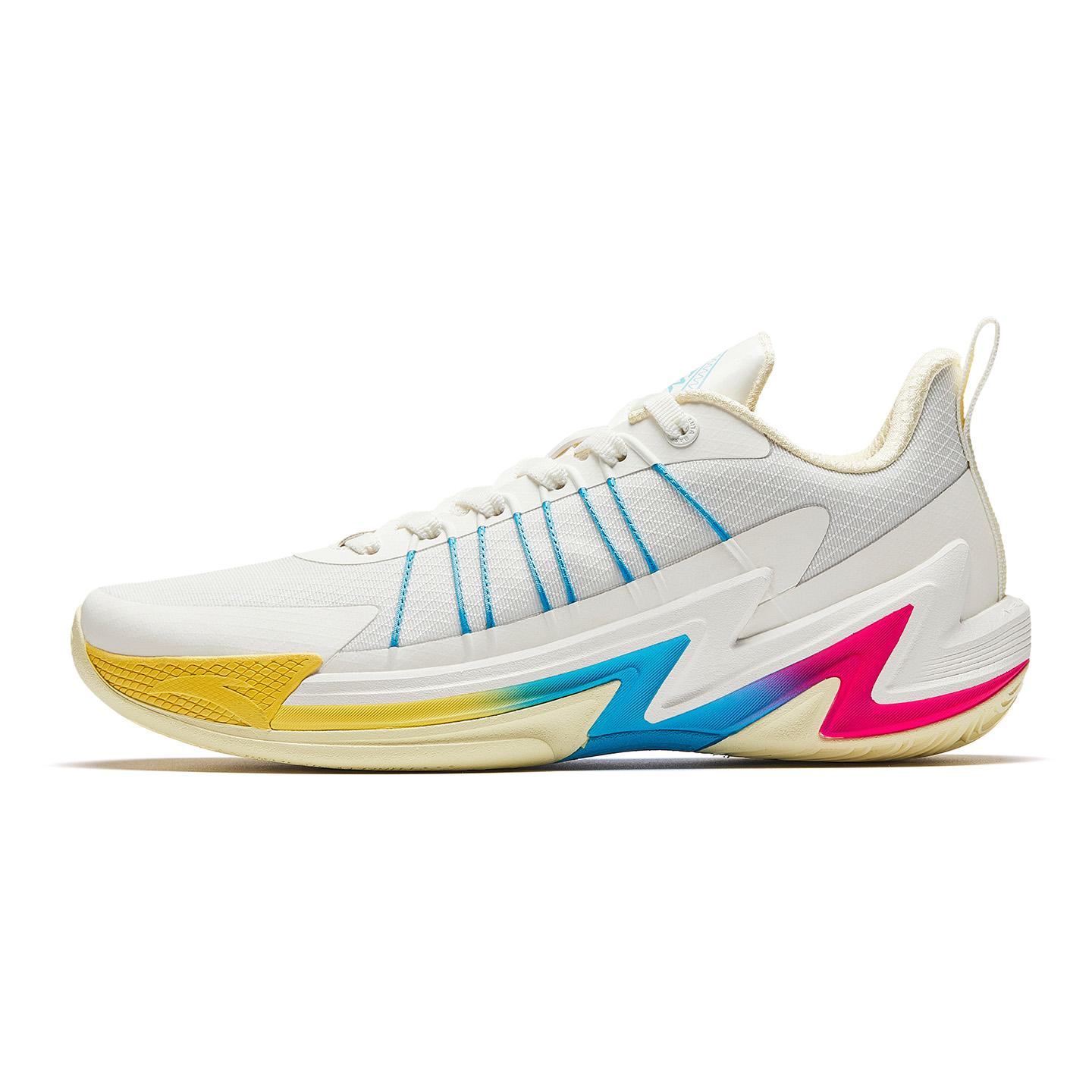 

Anta Wear resistant And Lightweight Low top Basketball Shoes Men s Yellow Blue Red 912611604-6 45