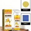Jakehoe Beeswax Essential Oil Wax for Cabinetry Doors Floors Stain Removal Deep Nourishment Wood Polish Spray with Sponge Towel