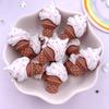 12PCS Resin Colorful Mini Cartoon Rabbit Cherry Cone Ice Cream Lollipop Popsicle Scrapbook Flatback 3D Foods Figurines DIY Bow Decor Accessories