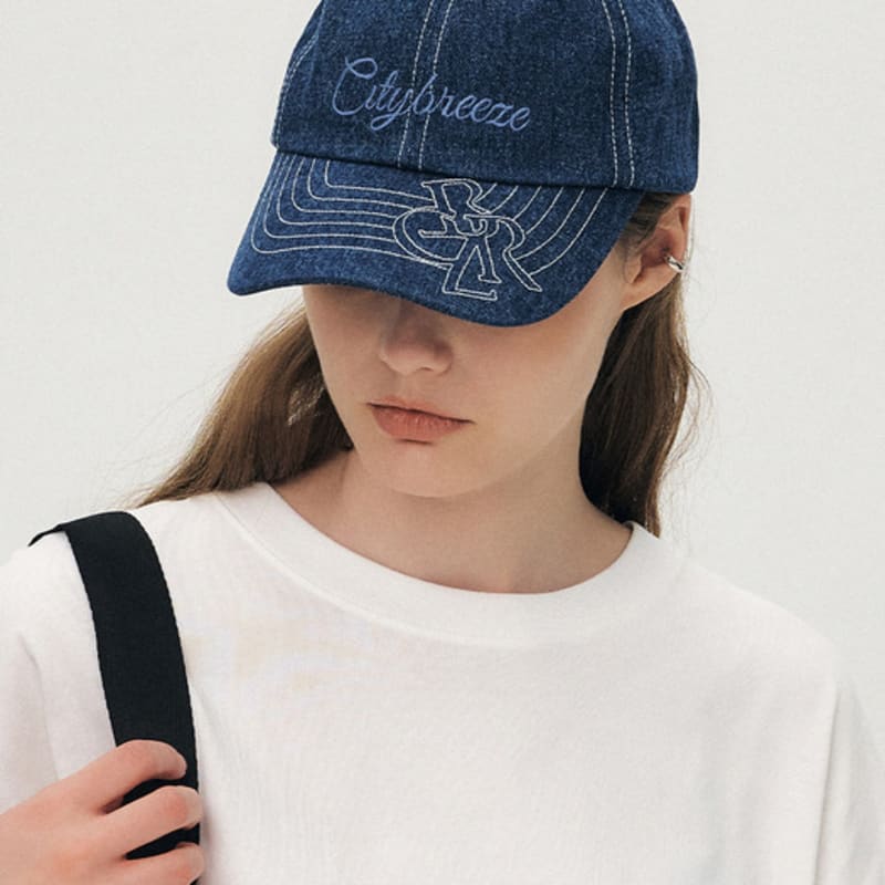 CITYBREEZE Symbol Logo Stitch Ball Cap_INDIGO