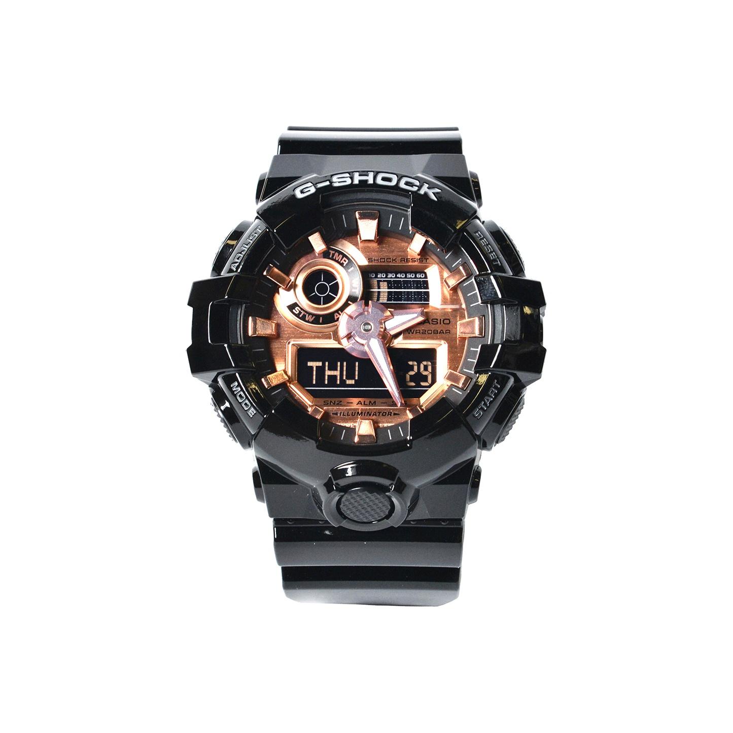CASIO G-Shock GA700MMC-1A GA-700MMC-1A Black Rose Gold