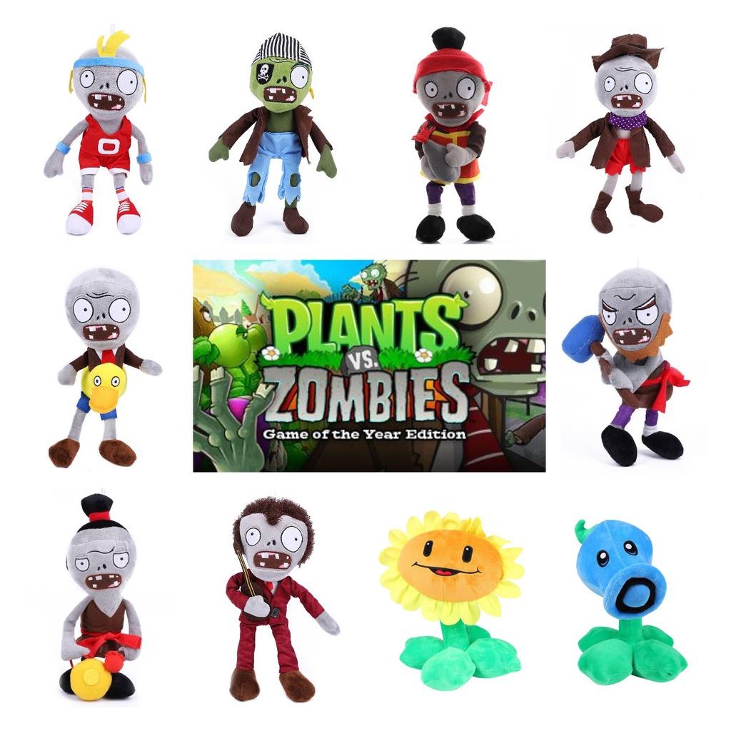 Plants Vs. Zombies New Plush Toy Cartoon Zombie And Plant Game Character Characters)