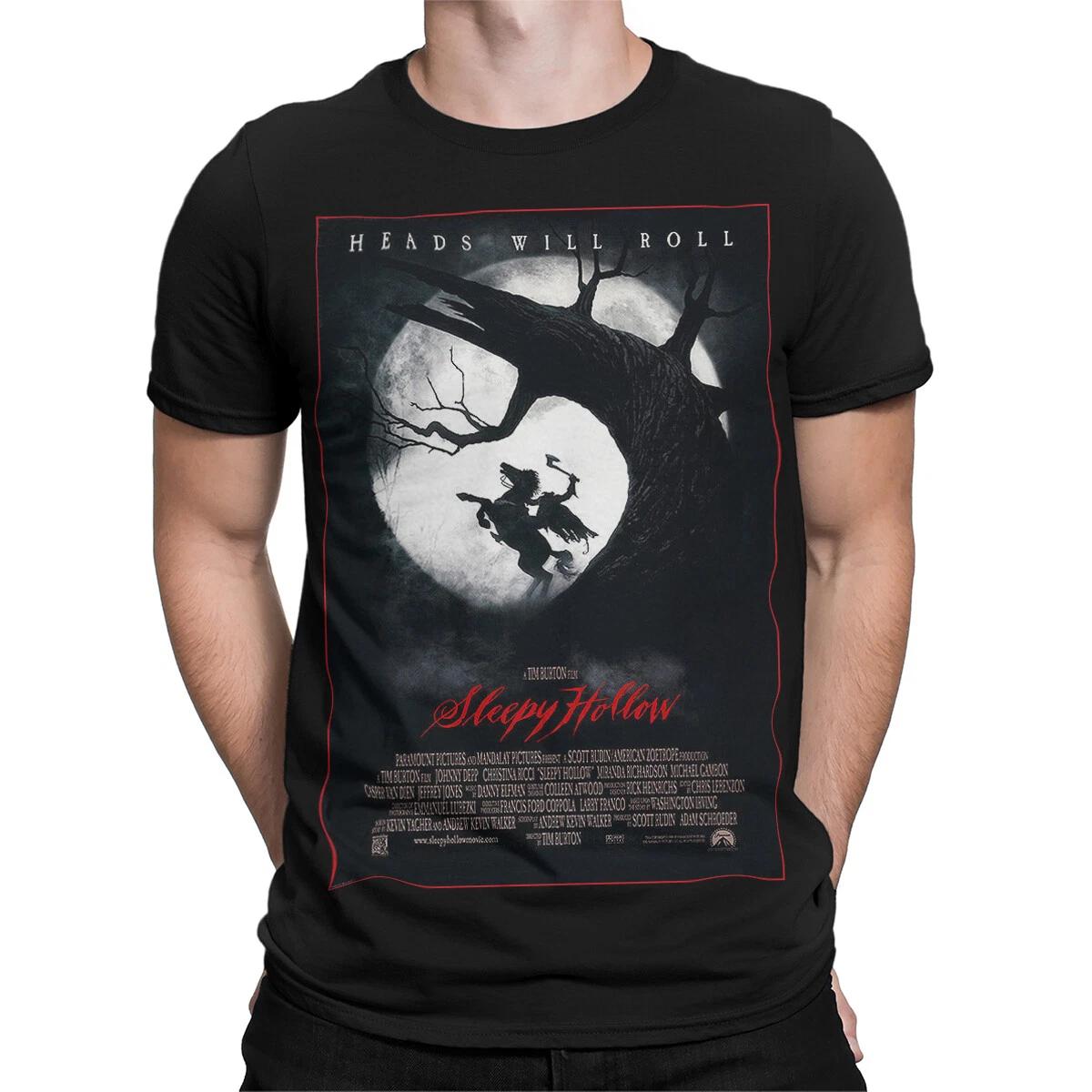 Heads Will Roll Sleepy Hollow Movie Gothic Horror Mens T-Shirt Womens Tee S
