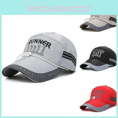 Läufer Buchstaben Baseballkappe Outdoor Sport Angeln Reise Geschenke Atmungsaktiv