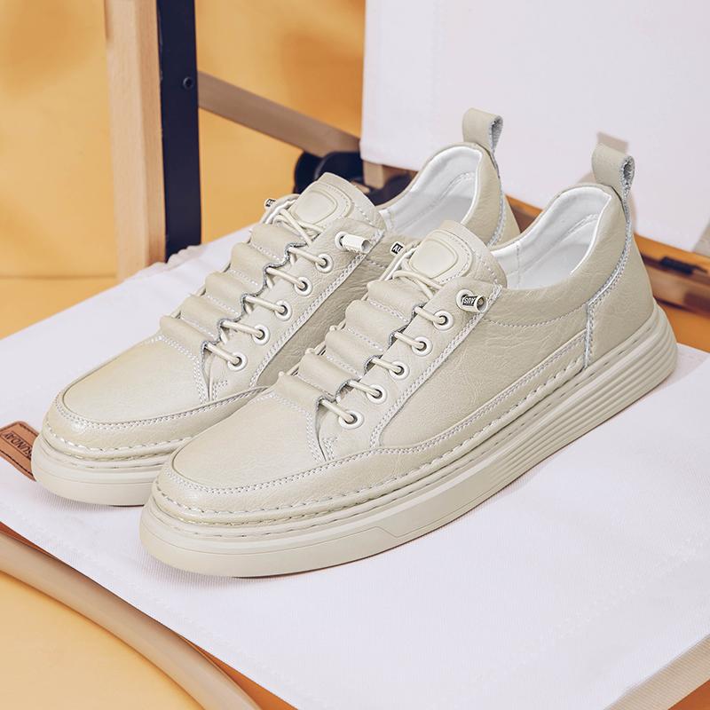 British Style Men's Oxford Shoes Thick Soles Massage Soles High-quality Men's Leather Leisure Shoes Outdoor Hiking Shoes