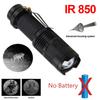 IR 850nm/940nm Infrared Flashlight Torch Hunting Radiation Night Vision light Zoomable Tactical Flashlight Torch Waterproof Lamp