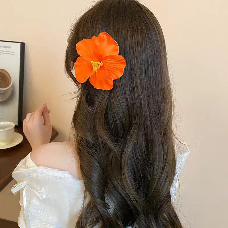 Hibiskus & Frangipani Kopfschmuck Haarspange für Damen - Perfekt für Hochzeiten & Urlaube