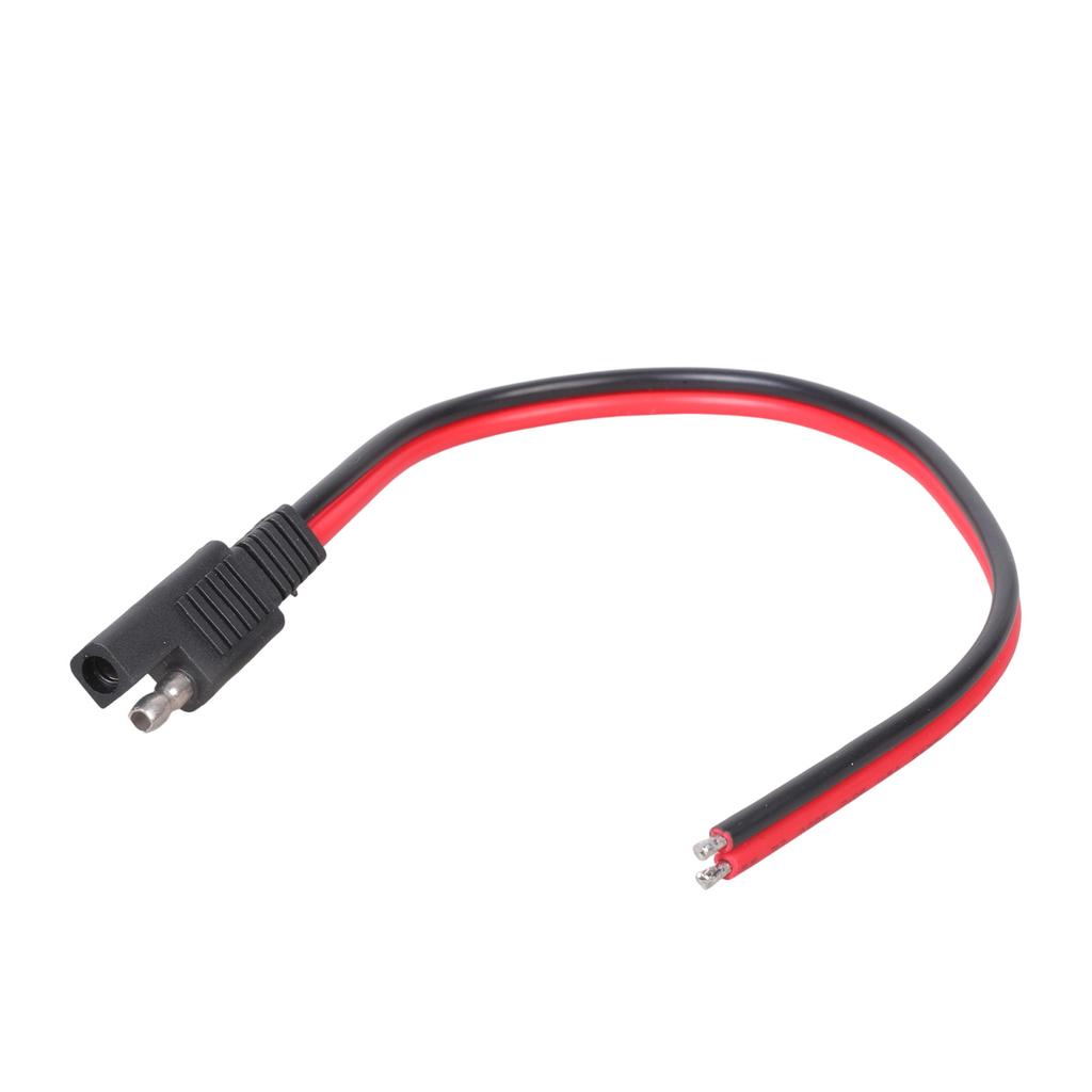 SAE to 2Pin Wire Adapter Power Cable 30/100cm Length 14AWG Tinned Copper Cores Compatible for DC12/24V Charging Systems
