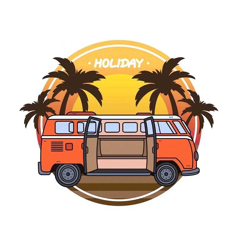 LYKX Fashion Camper Travel Car Stickers Vinyl Decals Car Motorcycle Bumper Body Rear Window Decorative Decals