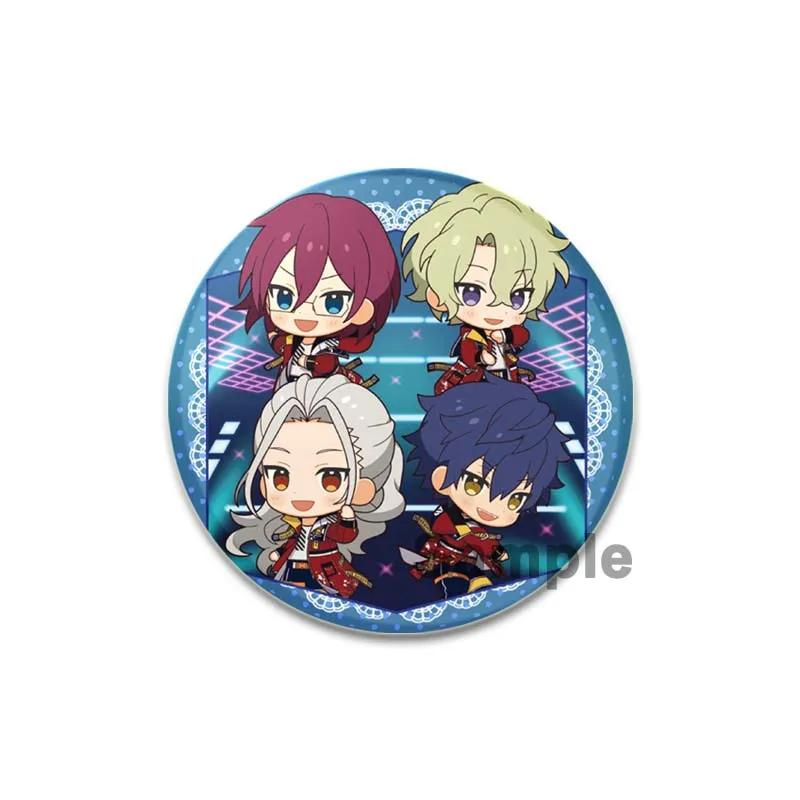 

32/44/58 мм Ensemble Stars Idol Круглая брошь Мультфильм Косплей Значки Значки на лацкан для рюкзака Подарки Sena Tsukinaga Sakuma Narukami 32mm