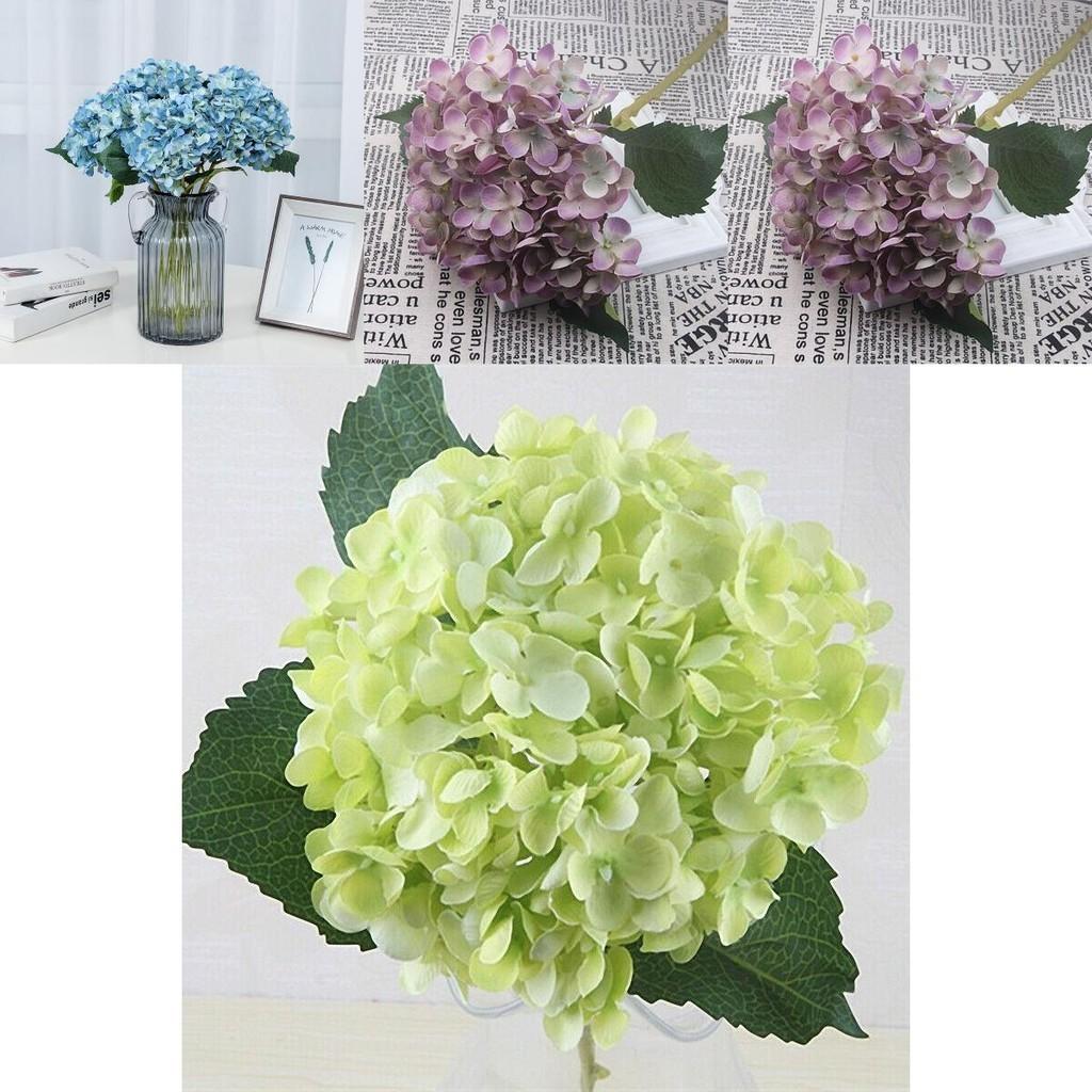 Stunning 55cm Artificial Silk Hydrangea Bouquet Perfect For Wedding And Home Decor