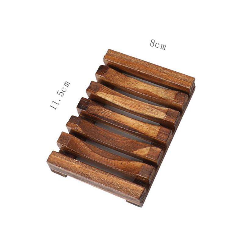 Natural Environmen Wood Storage Soap Rack Plate Box Soap Dish Tray Holder Shower