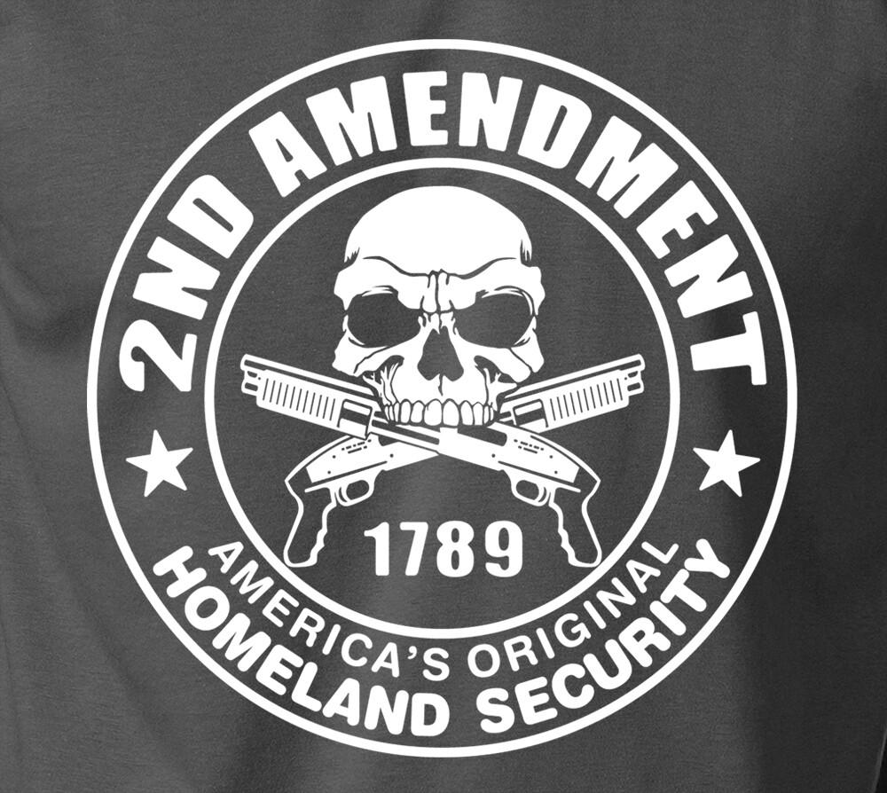 2-я ПОПРАВКА Безопасность Родины За Оружие Огнестрельное Оружие Охота NRA S-6XL Футболка Унисекс XXL