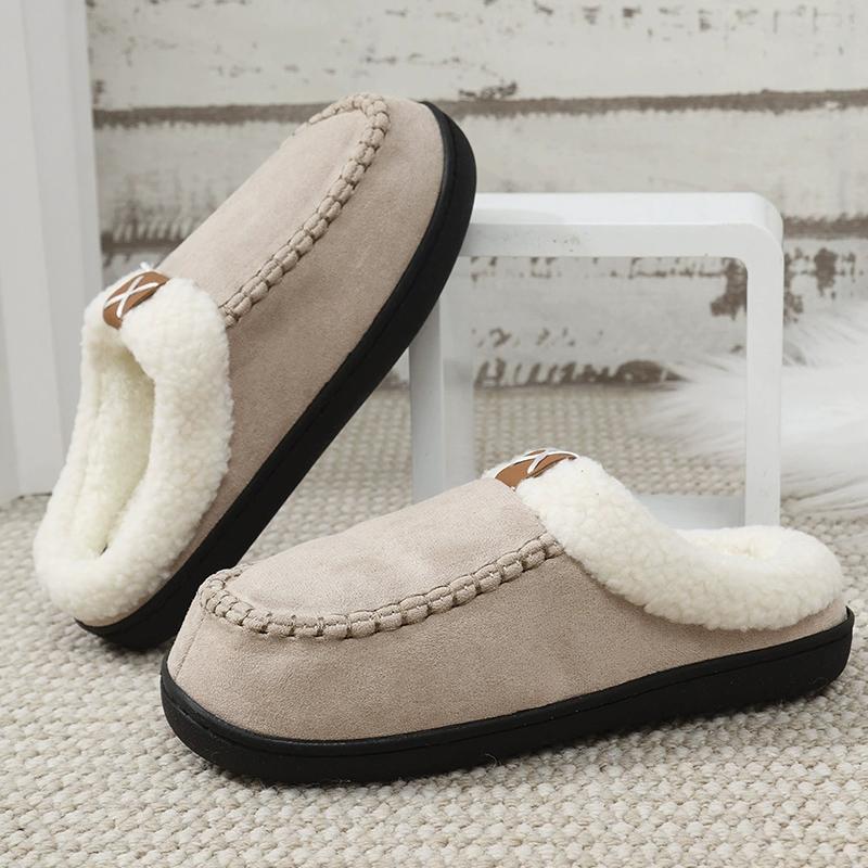

Мода Мода Смешанный цвет Плюшевые тапочки Женские Удобные из искусственной замши Хлопковые тапочки Женские 2025 Слипоны Нескользящие Хлопковые шлепанцы Женские 44-45 хаки
