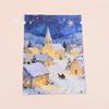 Christmas Drawstring Gift Bags with Assorted Festive Patterns Self Standing for Home Xmas Party Treat Packing