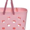 Beach Tote Bag Bathing Basket Organizer Hollow Heart Bath