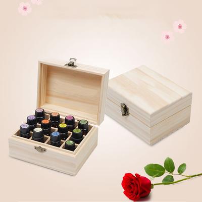 12/25 Grids Wooden Storage Box Organizer For Essential Oil Carrying Case Aromatherapy Container Treasure Jewelry Storage Box