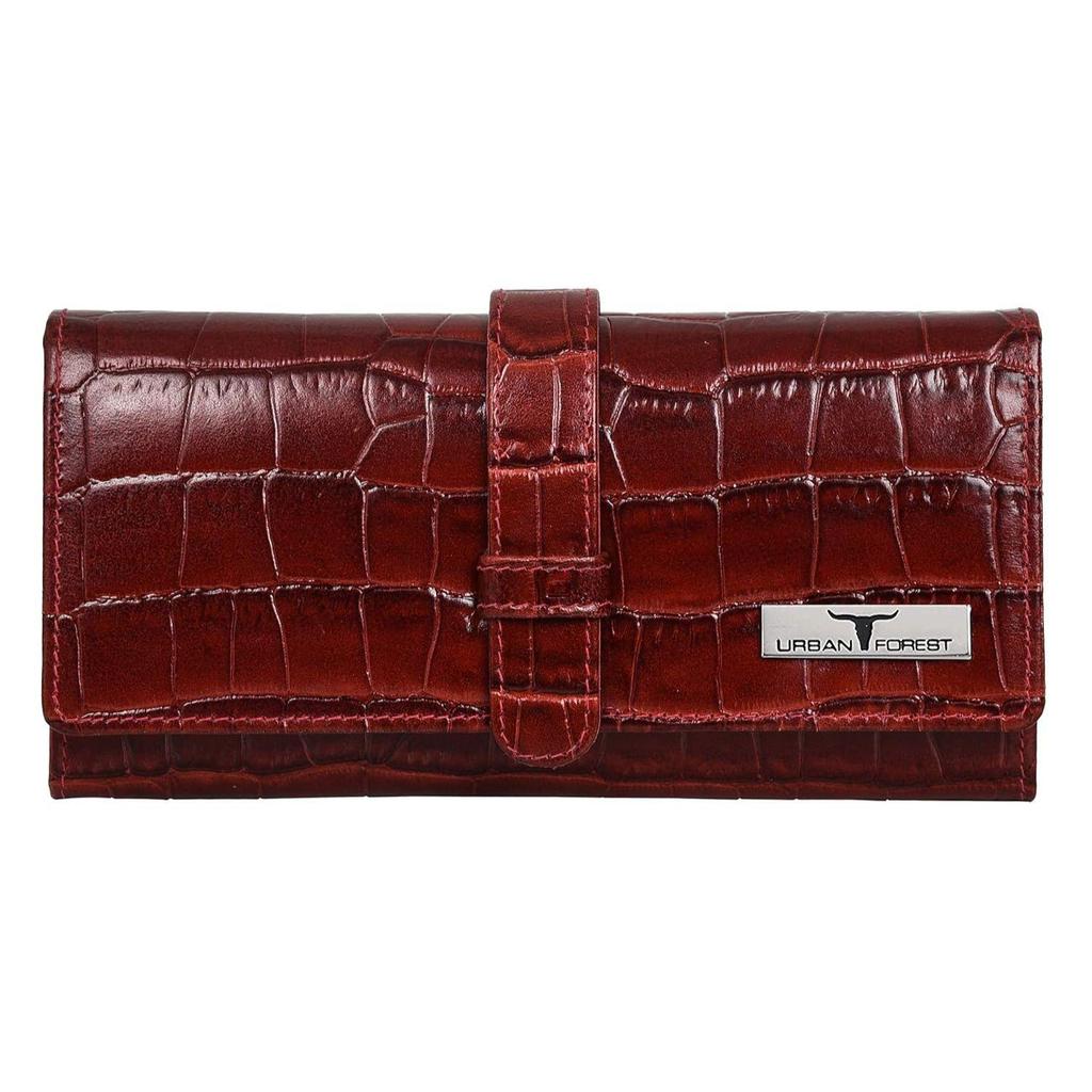 Danny Dark Red Leather Wallet for Women