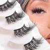 Messy Exaggerated High Imitation Mink Hair Half Eye False Eyelashes 4 Pairs Of Thick Curled Eyelashes