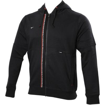 Logolu Baskılı Fermuarlı Kapüşonlu Erkek Dış Giyim Siyah DH9685-010