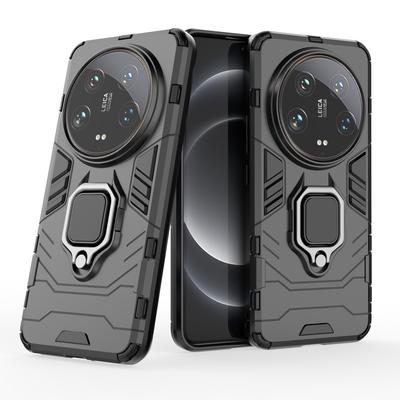 Páncél Ütésálló Tok Xiaomi 14 13 13T 12 12S 12X Ultra Pro Lite 5G-hez Bumper Fém Gyűrűs Állvány Hátlap