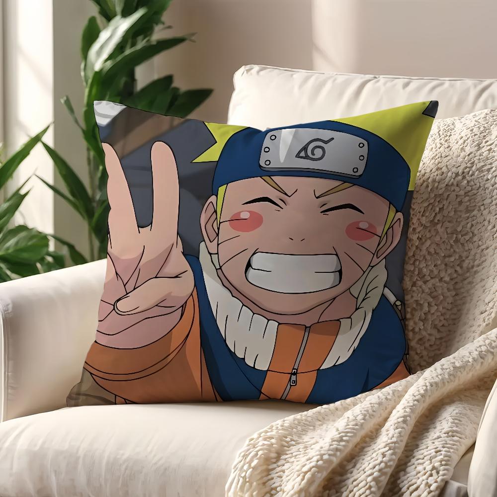 Anime NNarutoO Funny Meme cushion cover For Pillow Printing Sofa Decoration Home Car Room Coffee Shop Office Nordic Simplicity