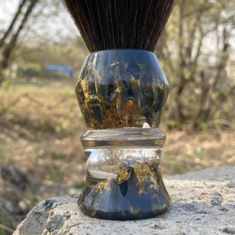 Yaqi DEEP STONES 24mm Synthetic Hair Resin Handle Men Wet Shaving Brush