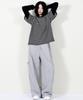 Deumakeu Side Pocket Wide One-Tuck Real Street Sweat Pants Gray
