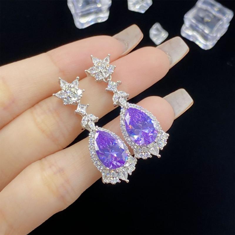 Sace Gems Classic Copper Alloy Zircon Ring Earrings Pendant Necklace Jewelry Sets Wedding Party Gifts