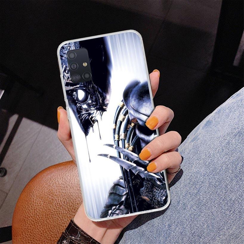 Alien Vs Predator Painted Phone Case For Samsung Galaxy A52 A32 A22 A12 A51 A31 A50S A30S A20S A10S Note 20 Ultra 10 Plus S10 A7