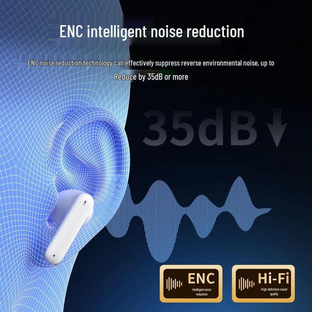 New TWS Bluetooth Gaming Earphones with Ultra-Long Battery, HD Calls, Noise Reduction, and Wireless Sports Design.