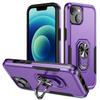 For iPhone 15 PC+TPU Shockproof Cover Anti-fall Phone Case with Ring Kickstand