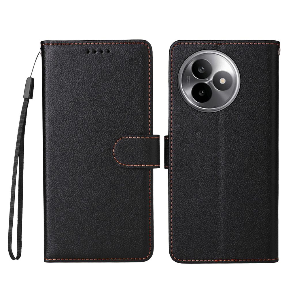 For Xiaomi Redmi K80 Ultra 5G Case RFID Blocking 3 Card Slots PU Leather Phone Cover with Wrist Strap
