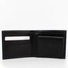 wallet with coin genuine ck logo coin pocket and 31KJ130003 [Calvin Klein] Bi-fold purse, leather, plate, wallet, men's women's, (BLACK) [Used]