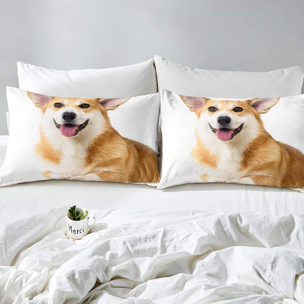 Tier Hund Muster Bett Hut Dreiteilig Digitaldruck Bettwäsche Bett Hut Dreiteiliges Set Kinder und Erwachsene