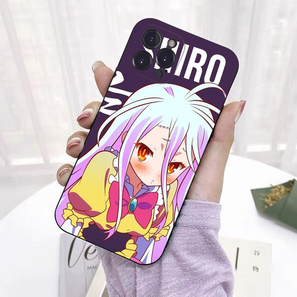 Game NO life Anime Telefon Kılıfı iPhone 6 7 8 Plus 11 12 13 14 Pro SE 2020 MAX Mini X XS XR Arka Funda Kapağı