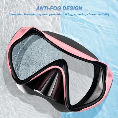 Kinder-Schnorchel-Schwimmmaske für Kinder, Tauchmaske, Anti-Beschlag-Schwimmbrille mit Nasenschutz zum Schnorcheln, Schwimmtraining