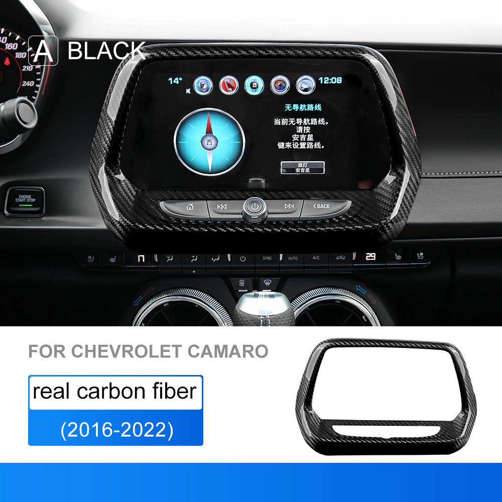 Carbon Fiber Dashboard Trim for Chevy Camaro 2016-2019 Interior Accessories 2-Piece Set