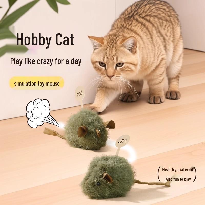 Smart Sensing Chirping Mouse Cat Toy: Light-Activated Sound Plush for Self-Play and Boredom Relief