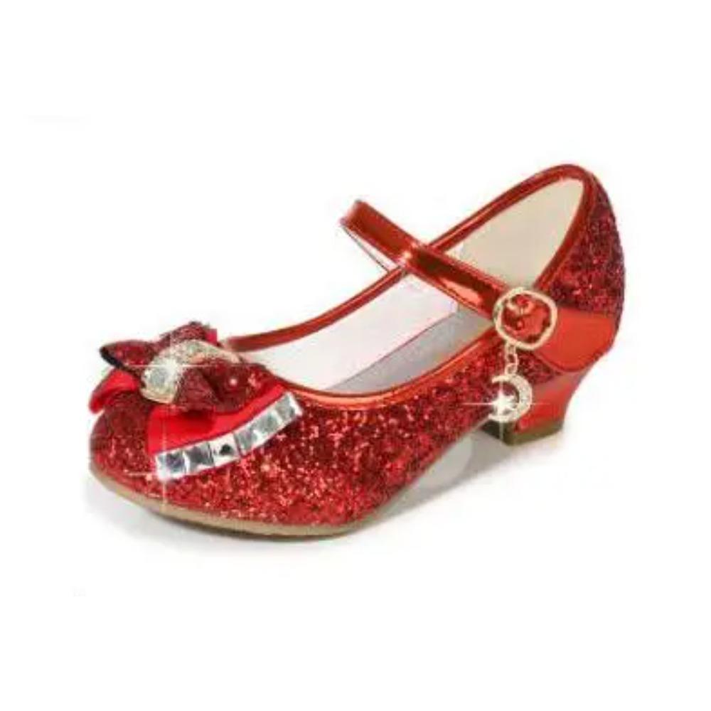 

Classic Bow Girl Pu Leather Shoes for Girls Party Dance Children Kids Shoes 3-14 Years Princess High Heels Child Wedding Shoes 36