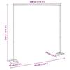 Wedding Arch Gold 338 X 35 X 300 Cm Steel