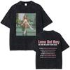 T-shirt Grafica Lana Del Rey Occhi Vintage Lavata Uomo Donna Moda T-shirt Oversize a Maniche Corte Maschile Casual Cotone