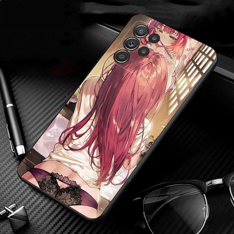 Phone Case For Samsung Galaxy S26 Plus Edge S25 S24 S23 S22 Ultra S23 S22 S25 Plus S24 FE Anime Girl