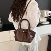 New Woven Bucket Bag Women Minimalist Versatile Shoulder Crossbody High-end Handheld Purse CLE