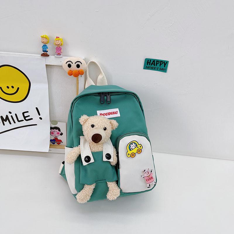 Charming Animal Design Boy's Backpack Durable Nylon Medium-sized Travel Backpack For Kids