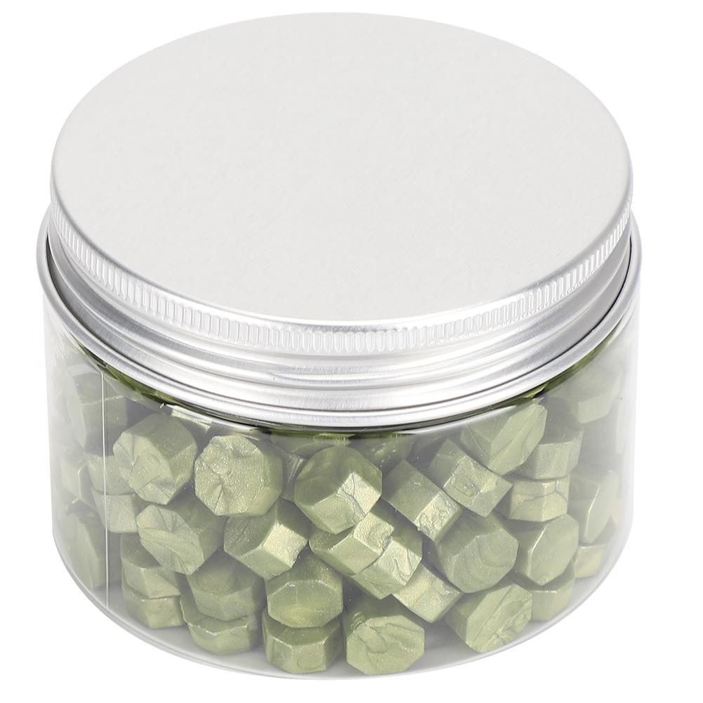 200 шт. Сургучная печать Восьмиугольная печать Перламутровая Набор Упаковка для бутылок для конвертов Документы Свадебные приглашения Mustard