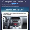 HD Камера заднього виду Android та CarPlay для Навігаційної системи Peugeot 107 та Citroen C1